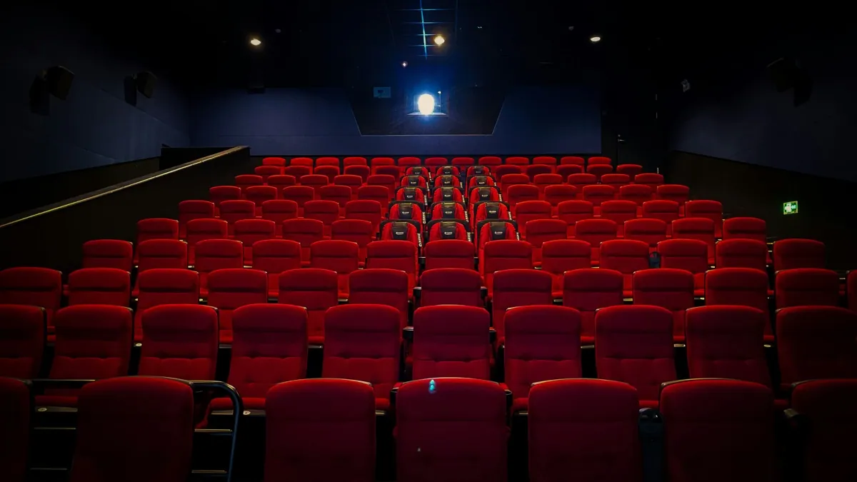 Red seats in a cinema
